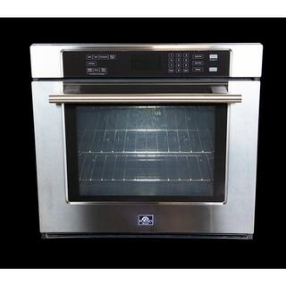 Forno Villarosa 30 in. Single Electric Wall Oven Self-Cleaning with Convection in Stainless Steel FBOEL1358-30