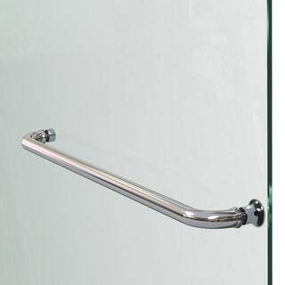 DreamLine Aqua Ultra 48 in. x 58 in. Semi-Frameless Pivot TubShower Door in Chrome SHDR-3448580-01