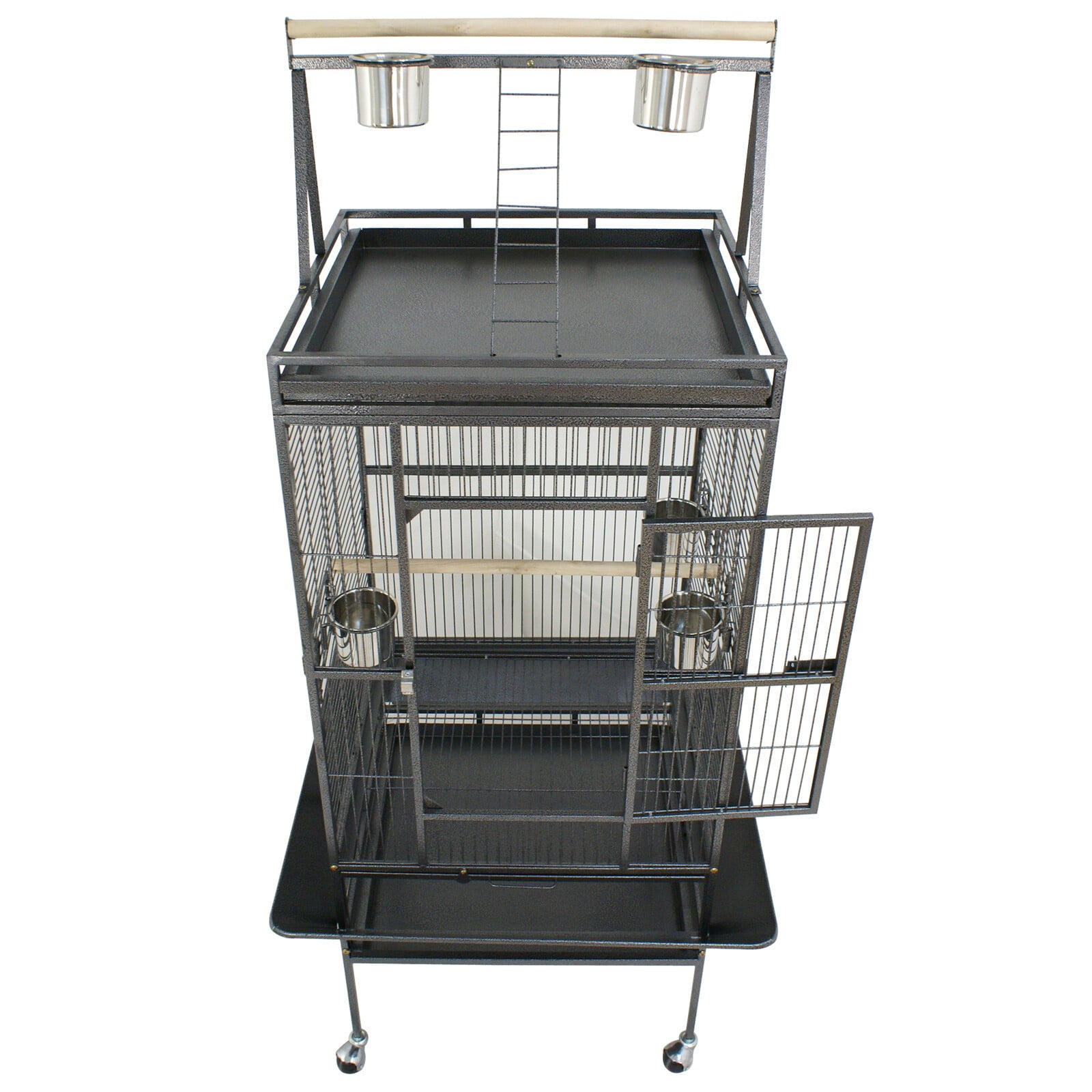 ZENSTYLE Large Space Bird Cage with Rolling Stand Metal Frame 68