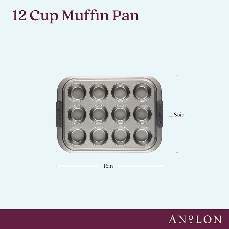 Anolon Advanced Nonstick Bakeware 12-Cup Muffin Pan