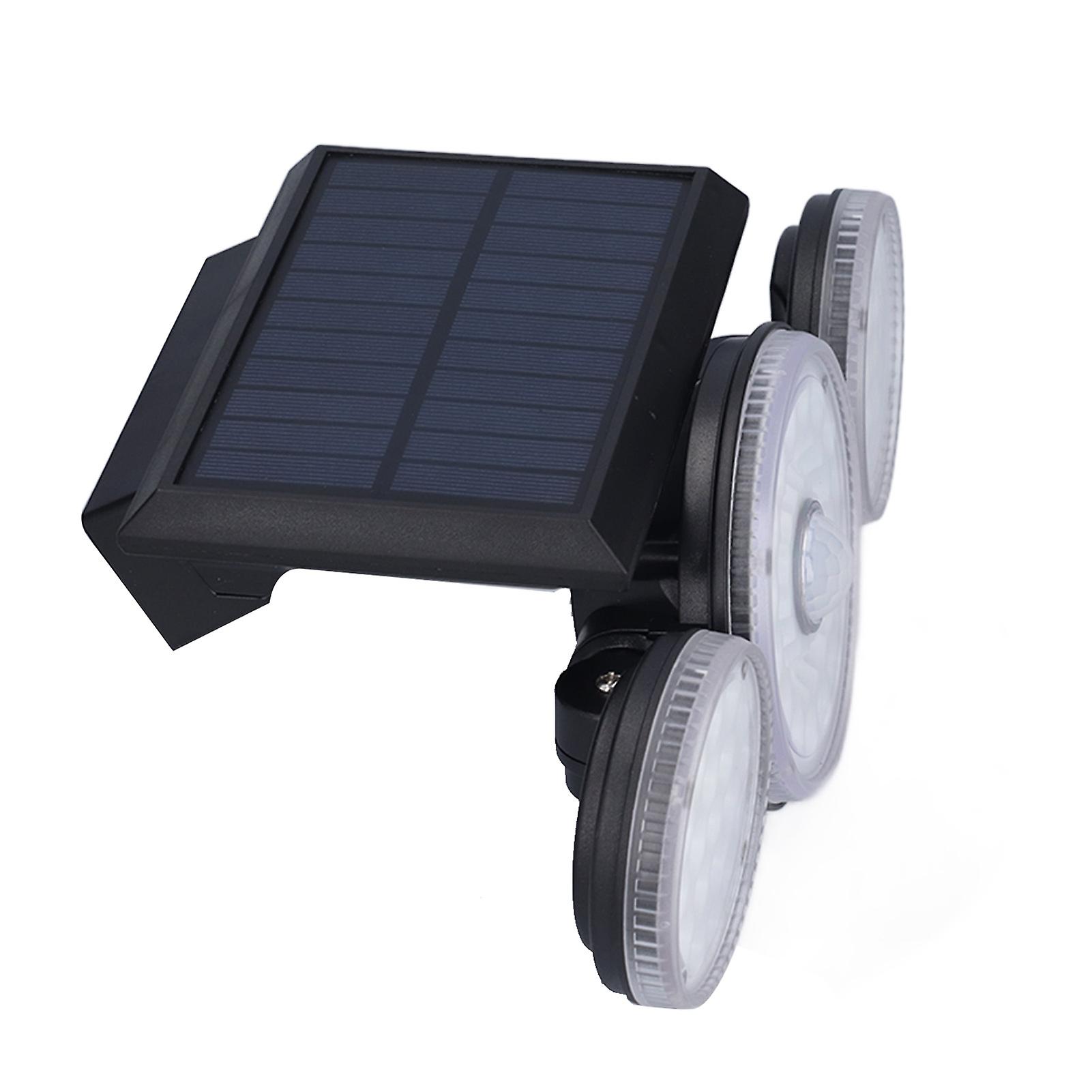 Outdoor Solar Lights Motion Sensor 3 Heads Adjustable 70led Ip65 Waterproof Flood Lamp For Courtyard Garden Road