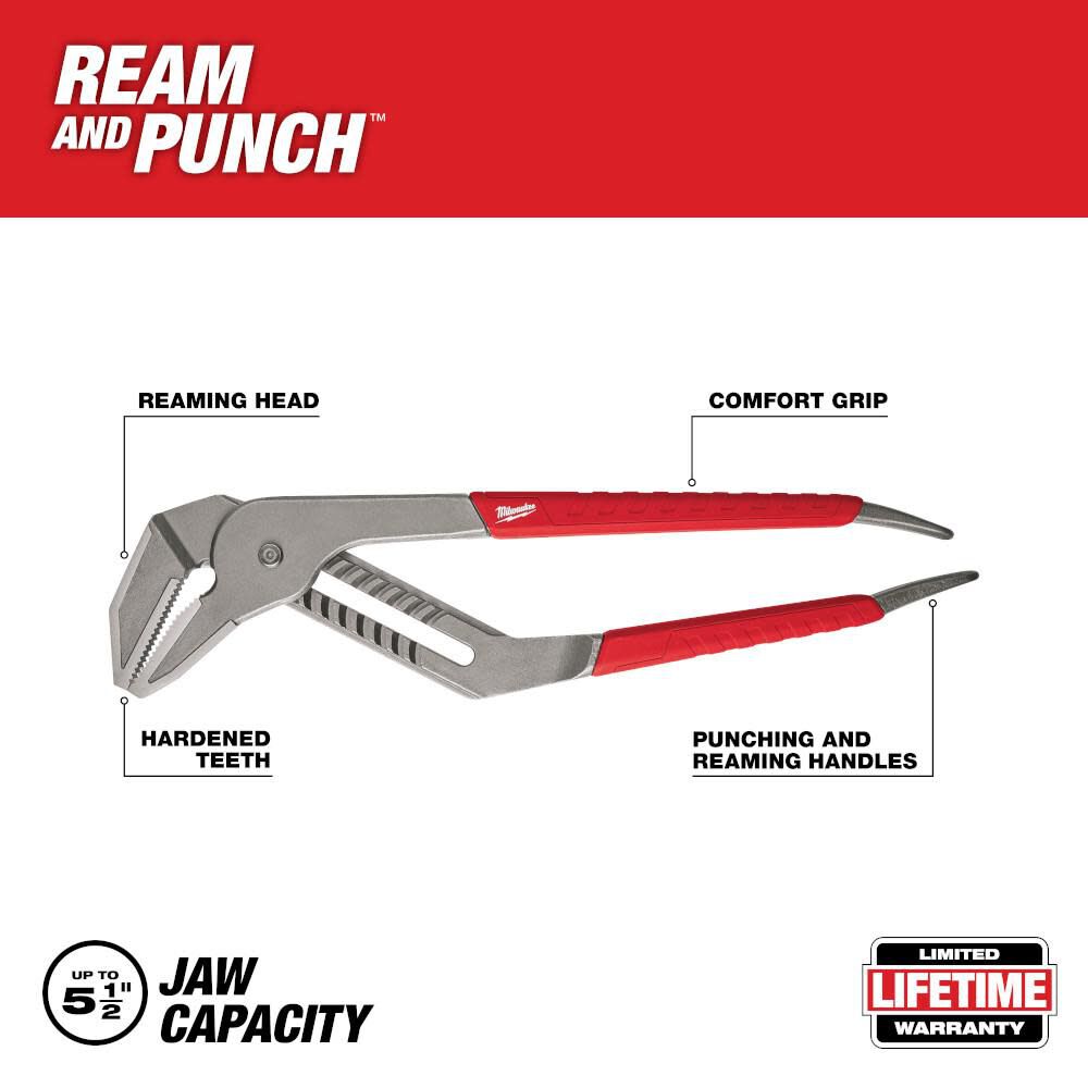 Milwaukee 20 In. Straight-Jaw Pliers 48-22-6320 from Milwaukee