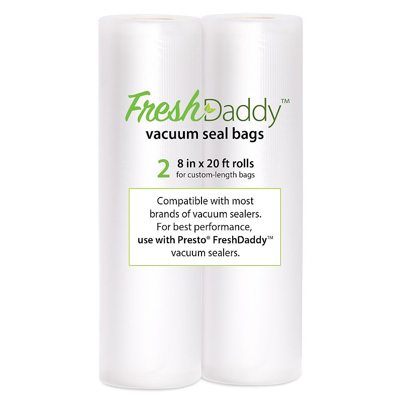 Presto FreshDaddy 8-in. Vacuum Seal Rolls 2-piece Set