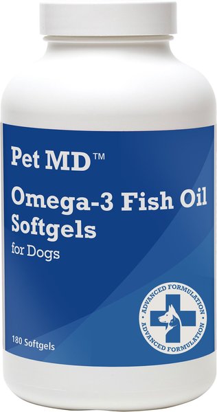 Pet MD Omega-3 Fish Oil Softgel Dog Supplement