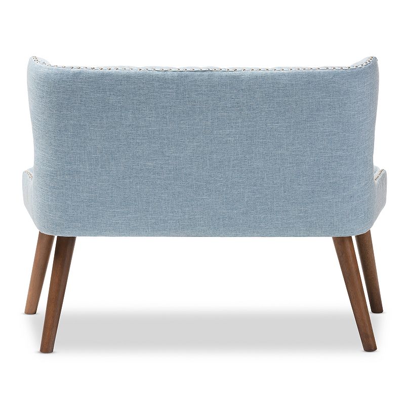 Baxton Studio Scarlett Mid-Century Modern Loveseat