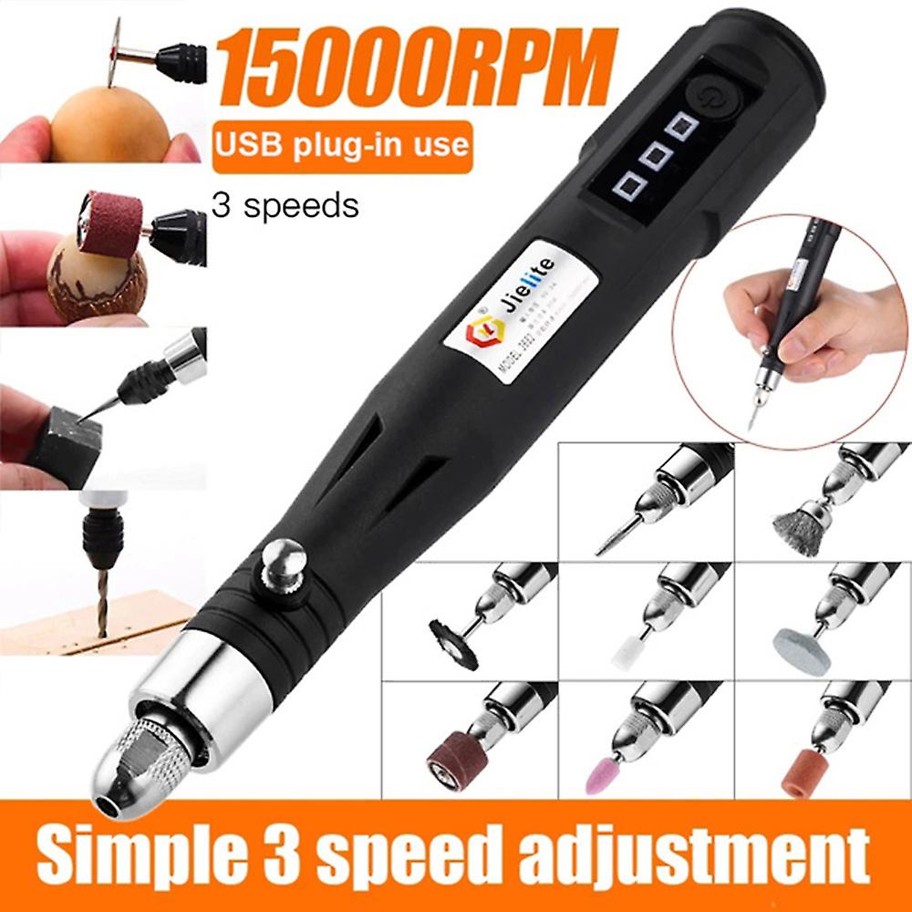 Born Pretty Upgraded 40/105/161/217pcs Electric Tool Usb Mini Electric Grinder Engraving Carving Pen Polishing Machine Accessories Diy Set