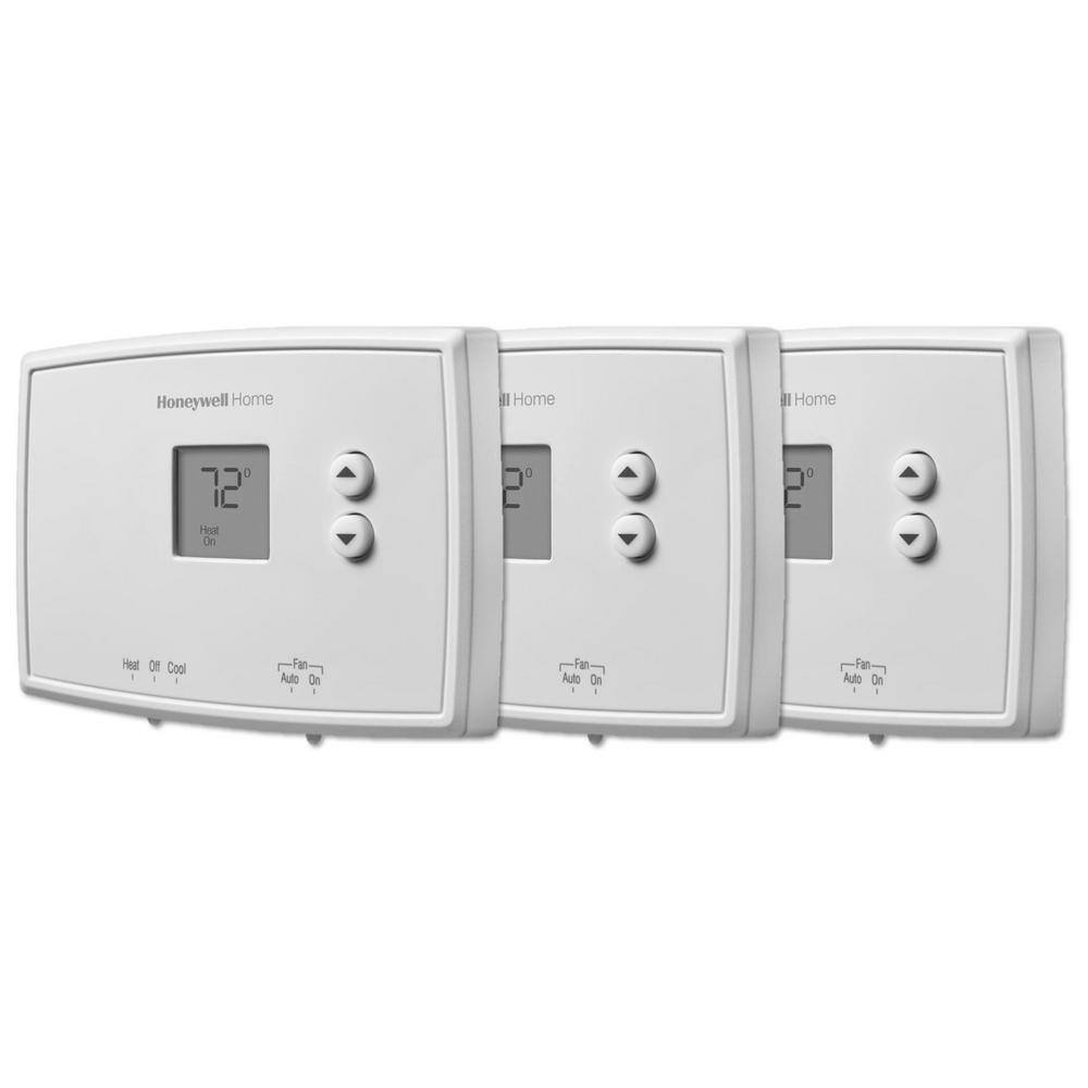 Honeywell Home Horizontal Non-Programmable Thermostat (3-Pack) RTH111B243PK