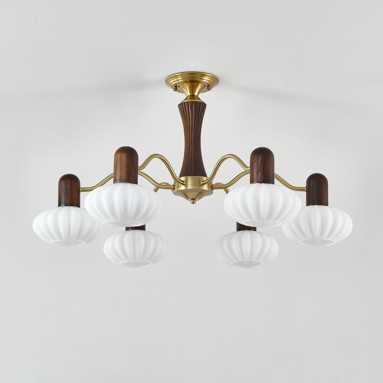 Walnut Color Embrace Chandelier