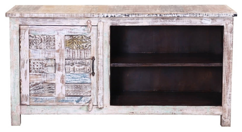 Davenport Rustic Reclaimed Wood Handcrafted TV Stand Media Console   Farmhouse   Entertainment Centers And Tv Stands   by Sierra Living Concepts Inc  Houzz