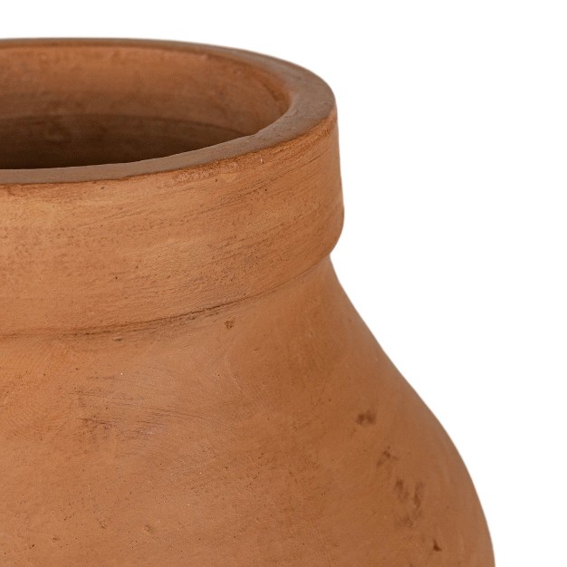 Curvy Terracotta Vase Foreside Home amp Garden