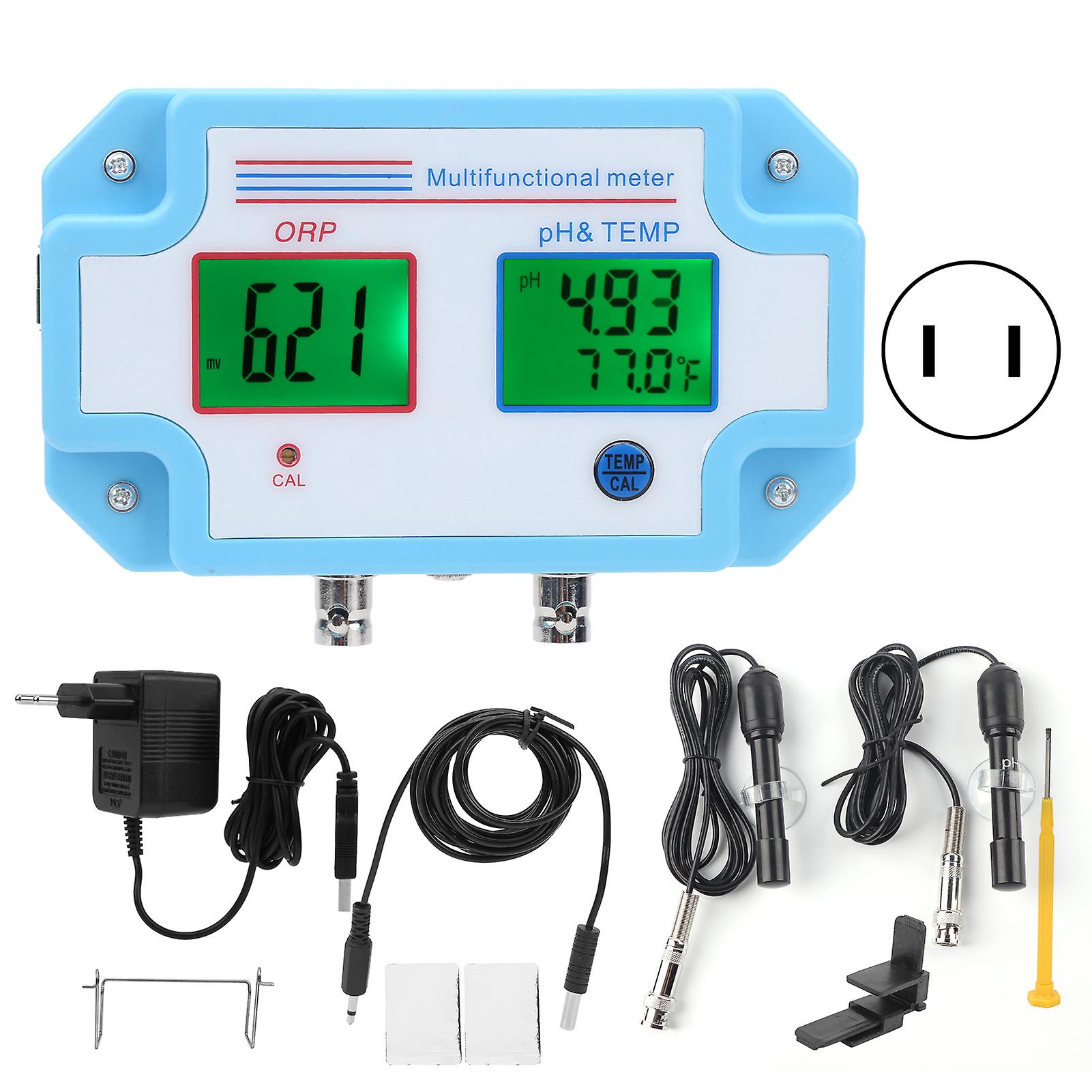 3 In 1 Ph Orp Temperture Water Quality Detecor Multifunctional On Line Water Quality Monitorus Plug 110v