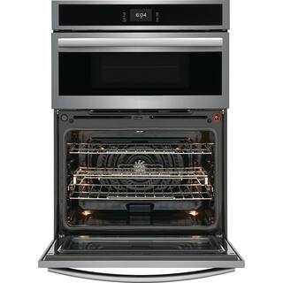 FRIGIDAIRE GALLERY 30 in. Electric Wall Oven and Microwave Combination with Total Convection in Smudge-Proof Stainless Steel GCWM3067AF