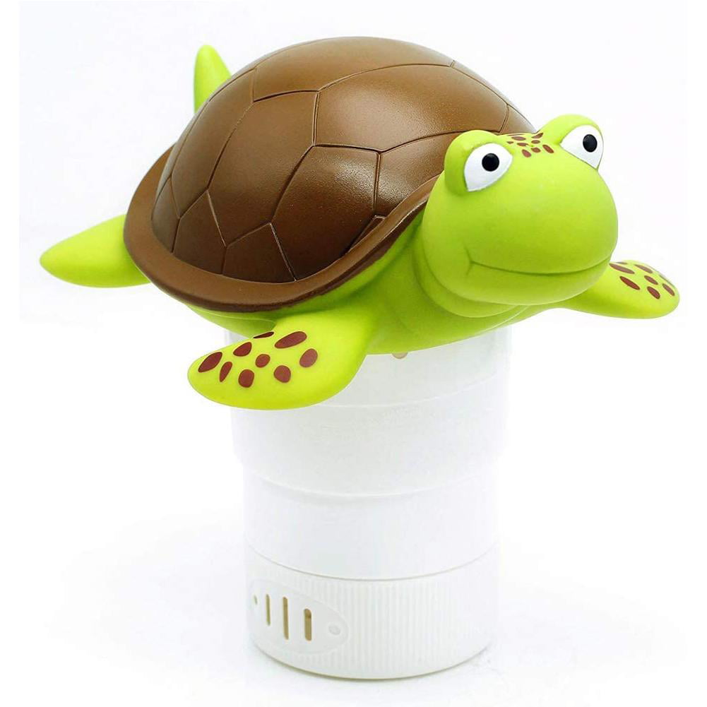 WWD POOL Turtle Pool Chemical Dispenser FloaterFits 3" Chlorine Tablets,Floating Pool Chlorine Dispenser