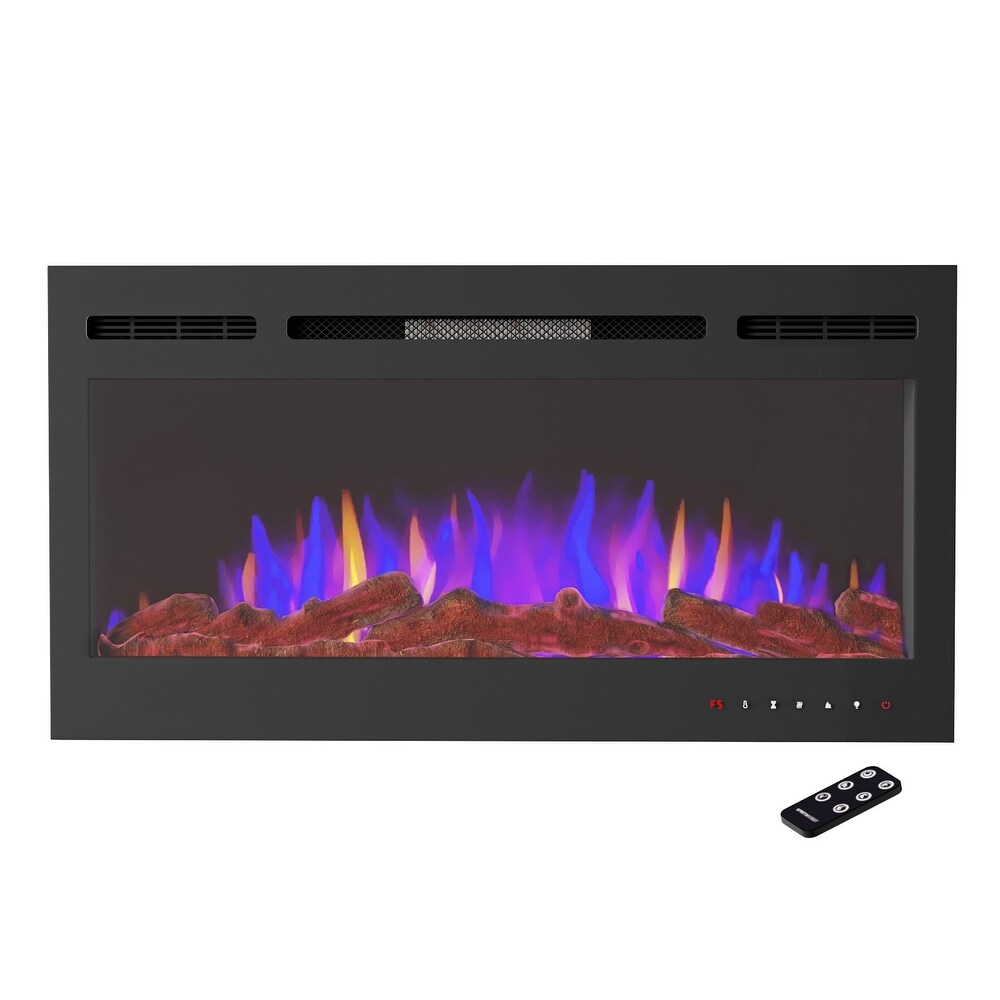 Hastings Home 36 Inch Electric Fireplace Wall Mount   36\