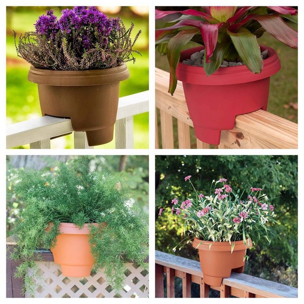 Wide Oval Balcony Rail Planter