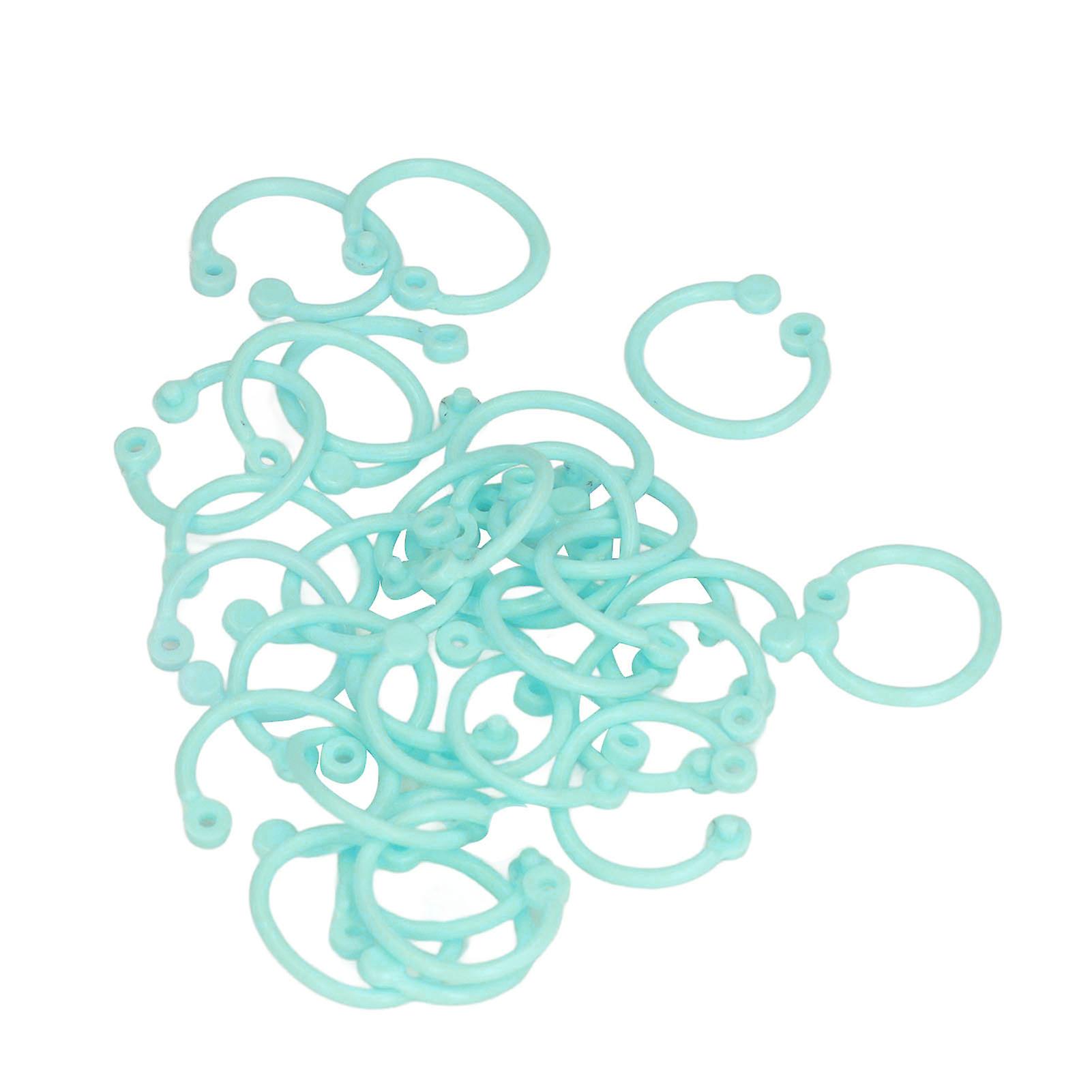 160pcs Binder Rings Pe Material Durable Easy Operation Wide Application Book Rings For Keys Documenthyh-15(green)