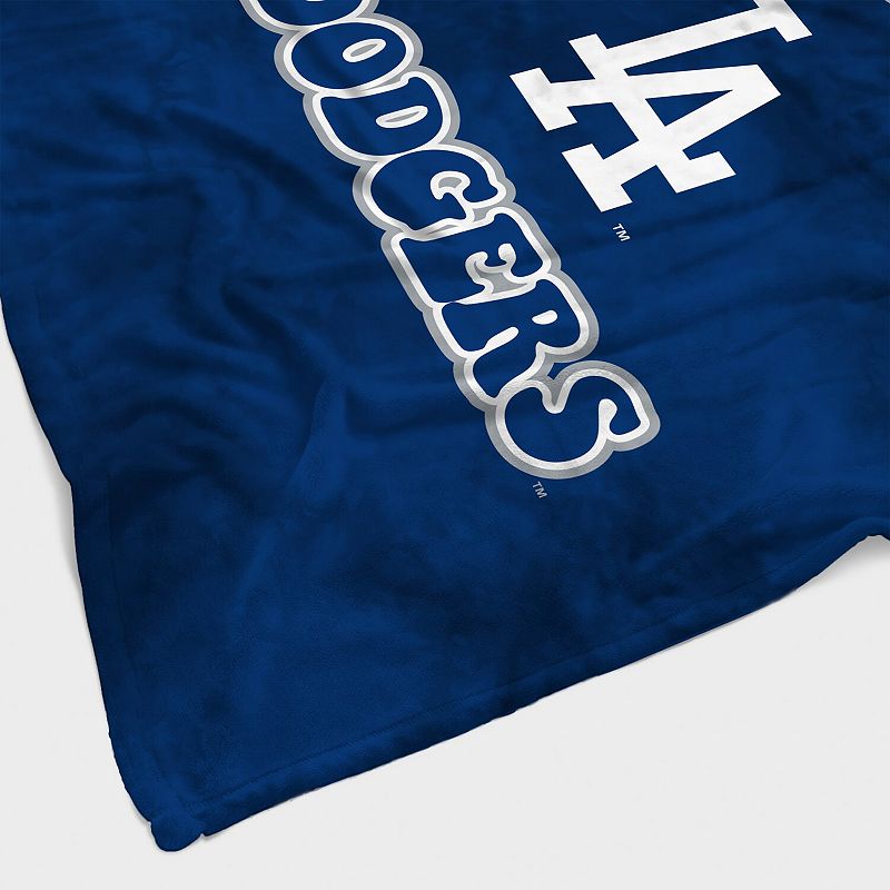 Los Angeles Dodgers 60'' x 70'' Bubble Tie-Dye Flannel Sherpa Blanket