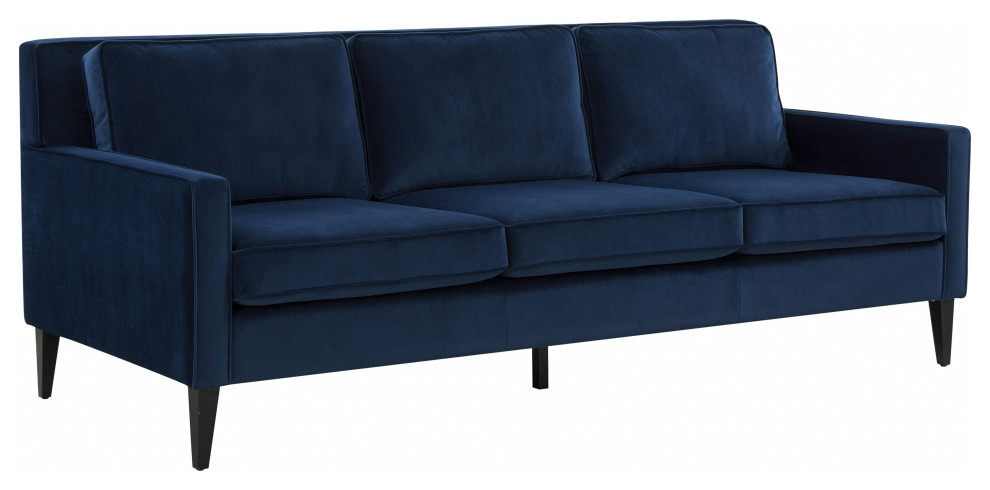 Luna Sapphire Blue Sofa   Midcentury   Sofas   by First of a Kind USA Inc  Houzz