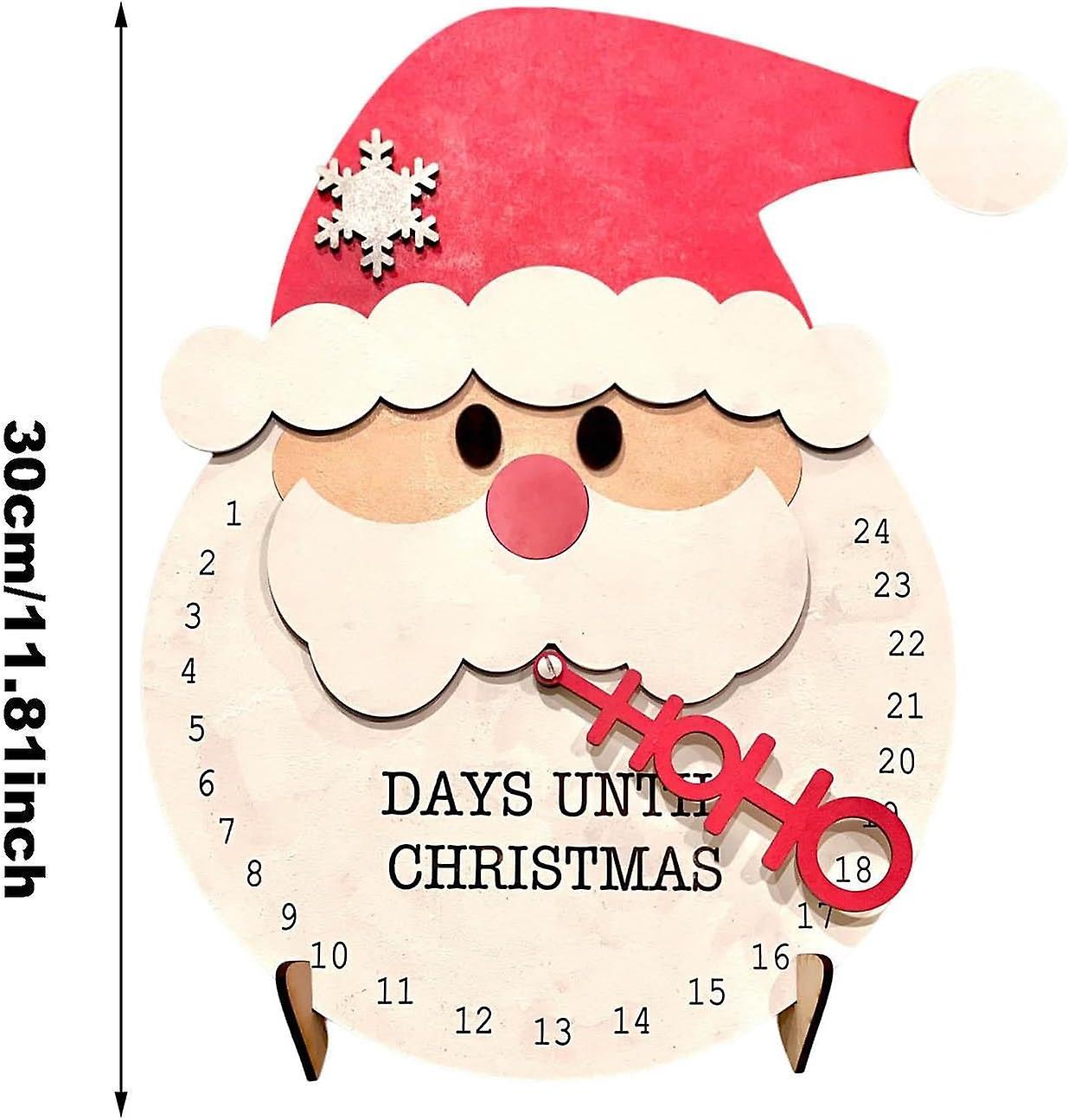 Christmas Countdown Sign， Wooden Calendar， Holiday Party Supplies For Kitchen-a