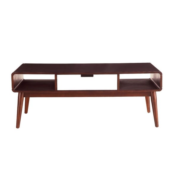 Christa Coffee Table in Espresso and White