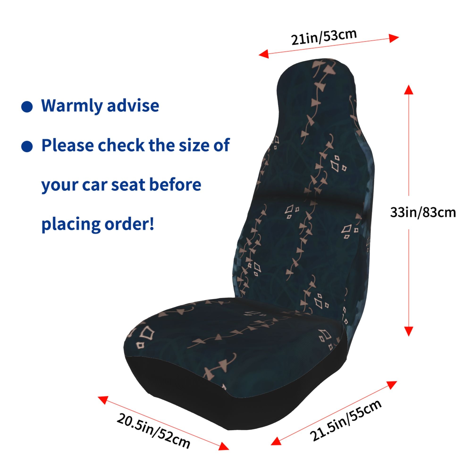 ZICANCN Car Seat Cover Retro Geometric Line Graffiti Car Front Seat Covers Protectors ， Automotive Seat Covers for Cars Trucks Suv