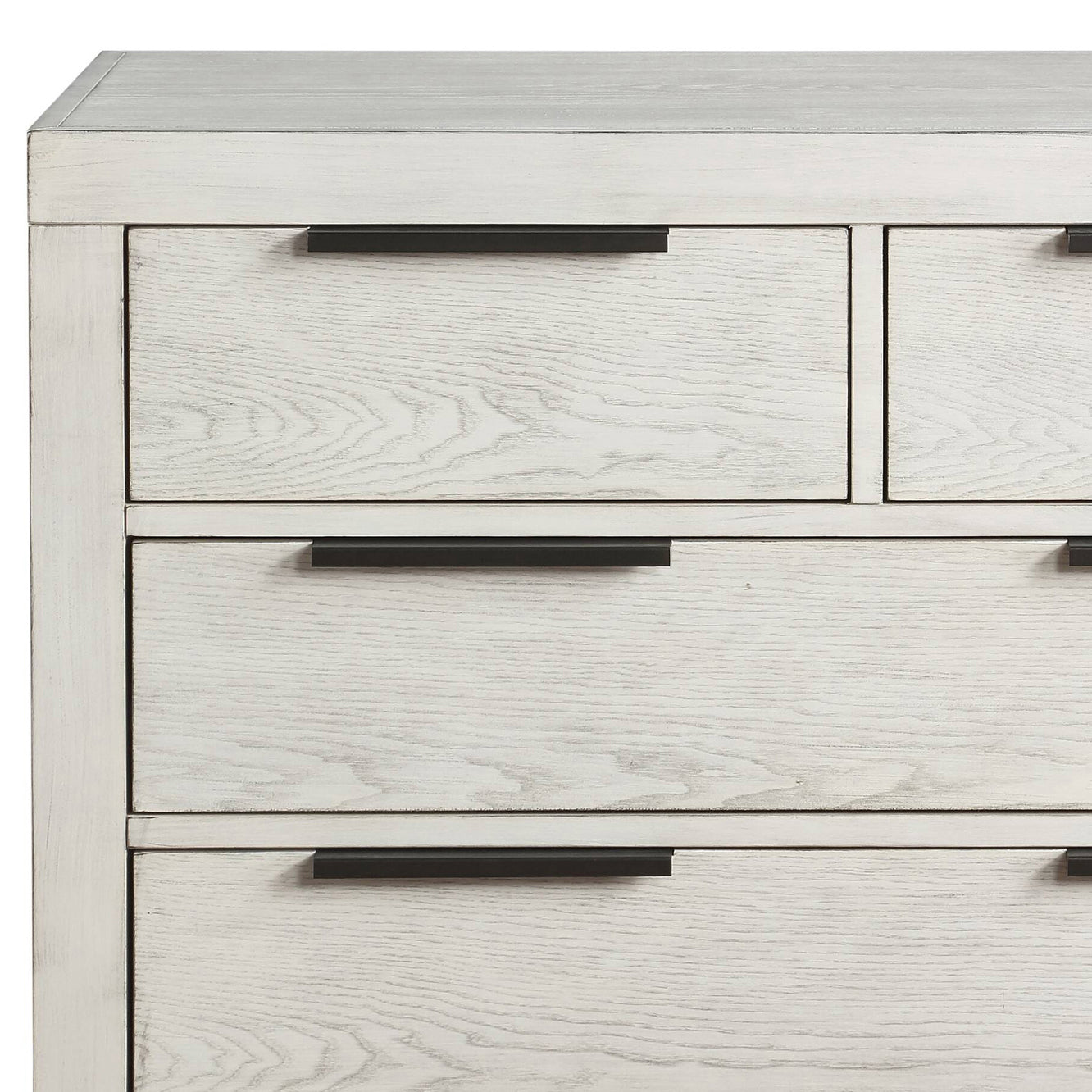 ACME Celerina 5-Drawer Rectangular Chest in Weathered White