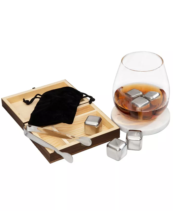 Cambridge Stainless Steel Whiskey Stone Set of 9