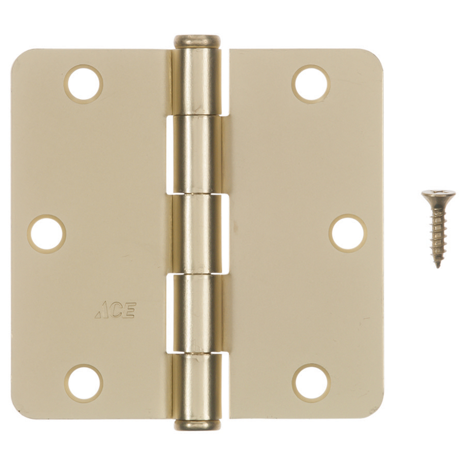 Ace 3-1/2 in. L Satin Brass Residential Door Hinge 1 pk