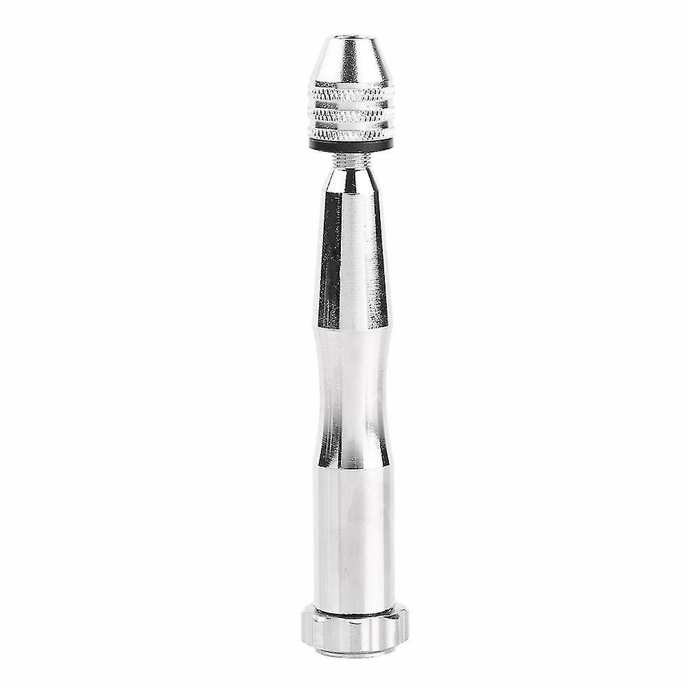 Silver Color 0.3mm-3.6mm Grasp Range Chuck Hand Twist Drill With 25HHS Drill Bits Wood Drilling