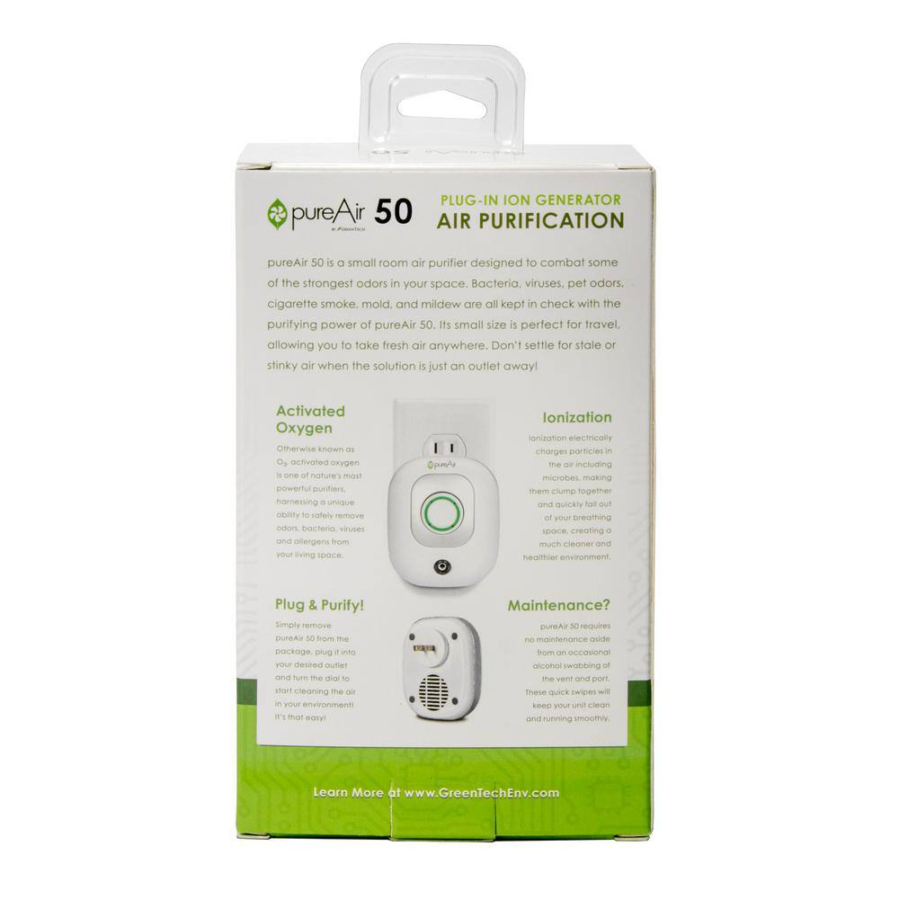 GreenTech Environmental Compact Portable Plug-In Air Purifier pureAir 50