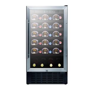 Summit Appliance 18 in. 34-Bottle Built-in Wine Cooler SWC1840BG