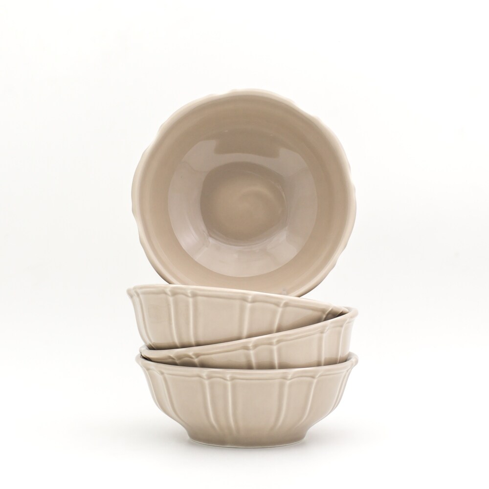 Euro Ceramica Chloe 22 oz Cereal Bowls  Set of 4