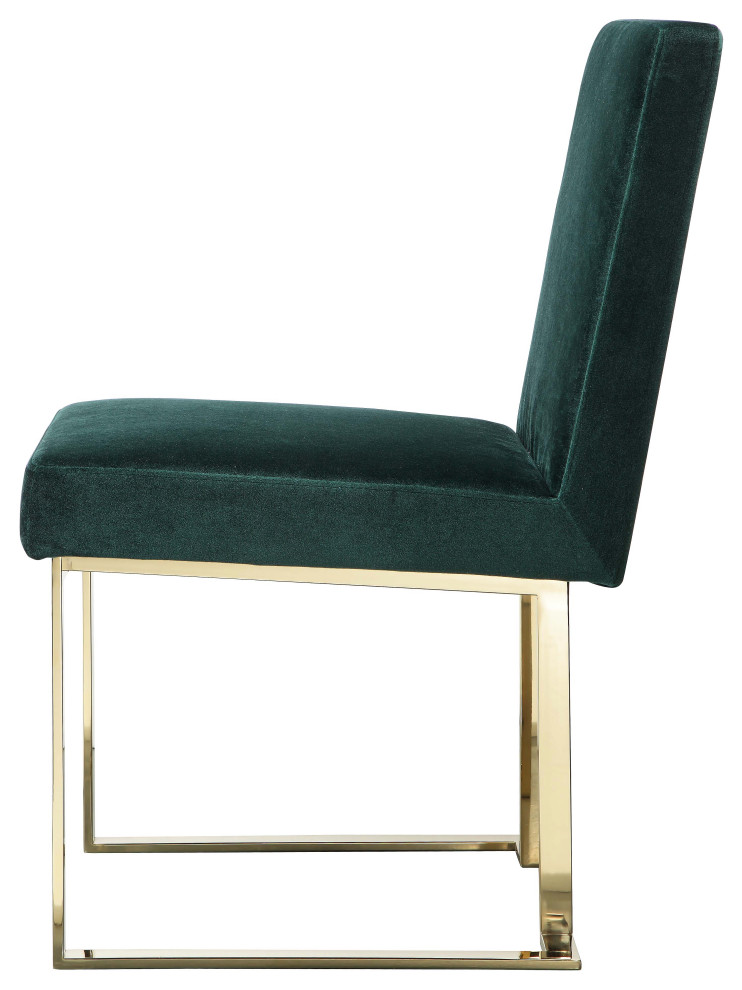 Gold Dexter Side Chair  Set of 2   Contemporary   Dining Chairs   by Pangea Home  Houzz