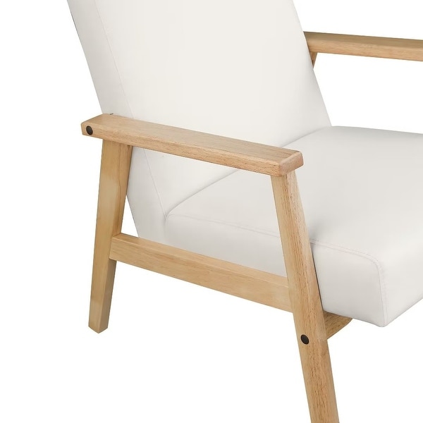 Morden Fort Accent Chair Armchair with Rubber Wood Frame