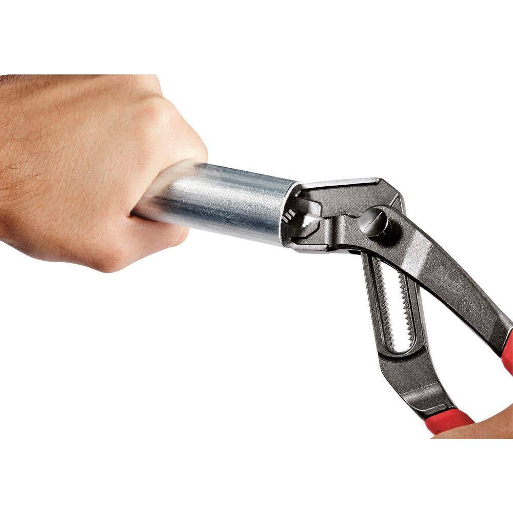 MW 8 in. V-Jaw Pliers with Comfort Grip and Reaming Handles 48-22-6208