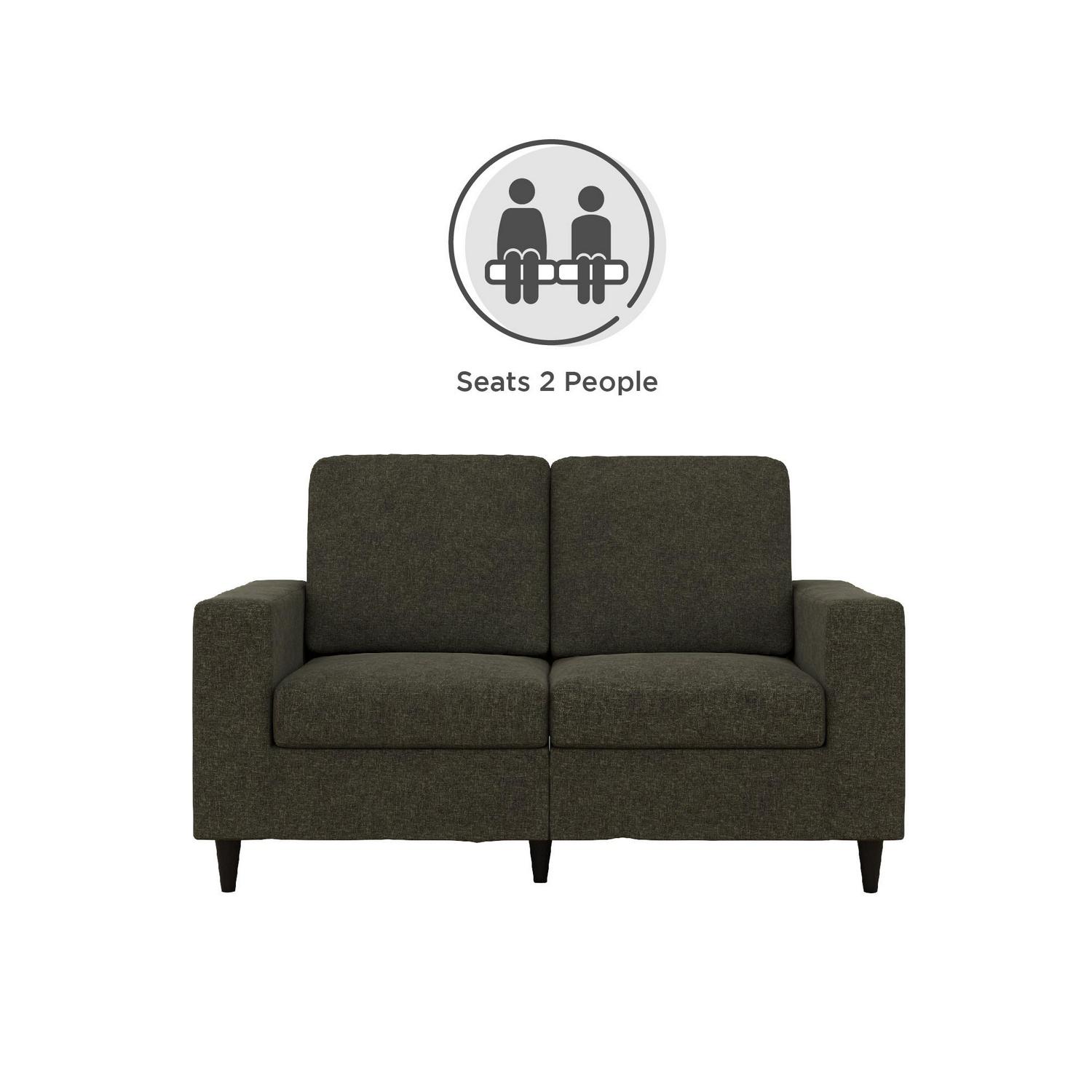 DHP Cooper Loveseat， Gray Linen