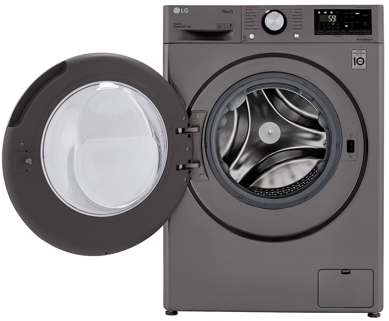 LG 2.4 Cu. Ft. Graphite Steel Compact Front Load Washer and Dryer Combo