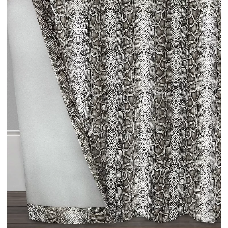 Kate Aurora Safari Living 2 Piece Python Room Darkening Grommet Top Curtain Panels