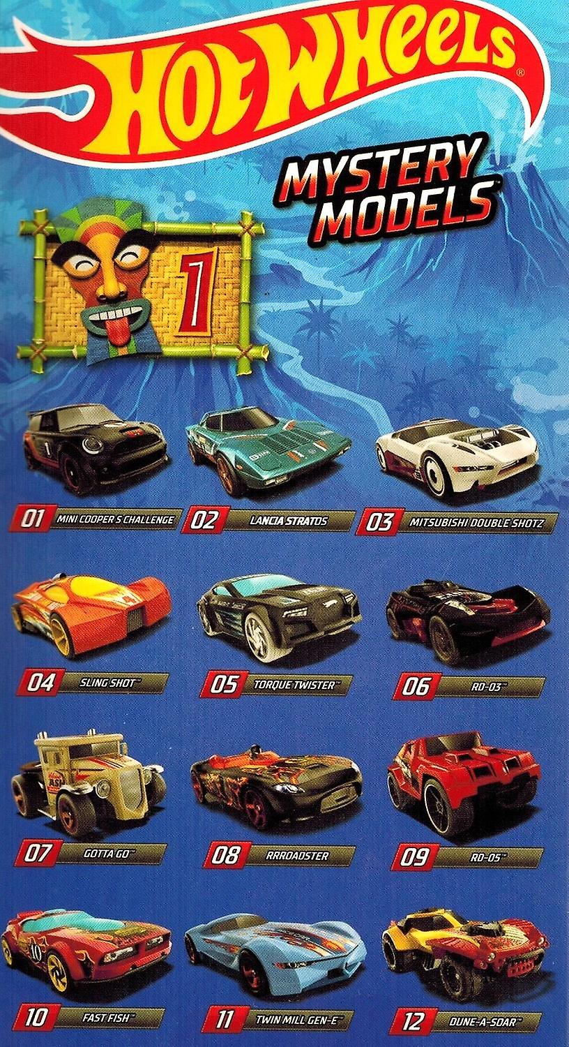 4-Pack Hot Wheels Volcano Mystery Models Blind Bag Minis