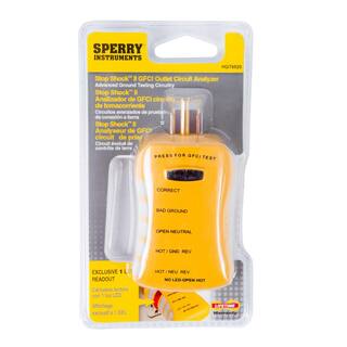 Sperry Stop Shock 2 GFCI Outlet Tester HGT6520