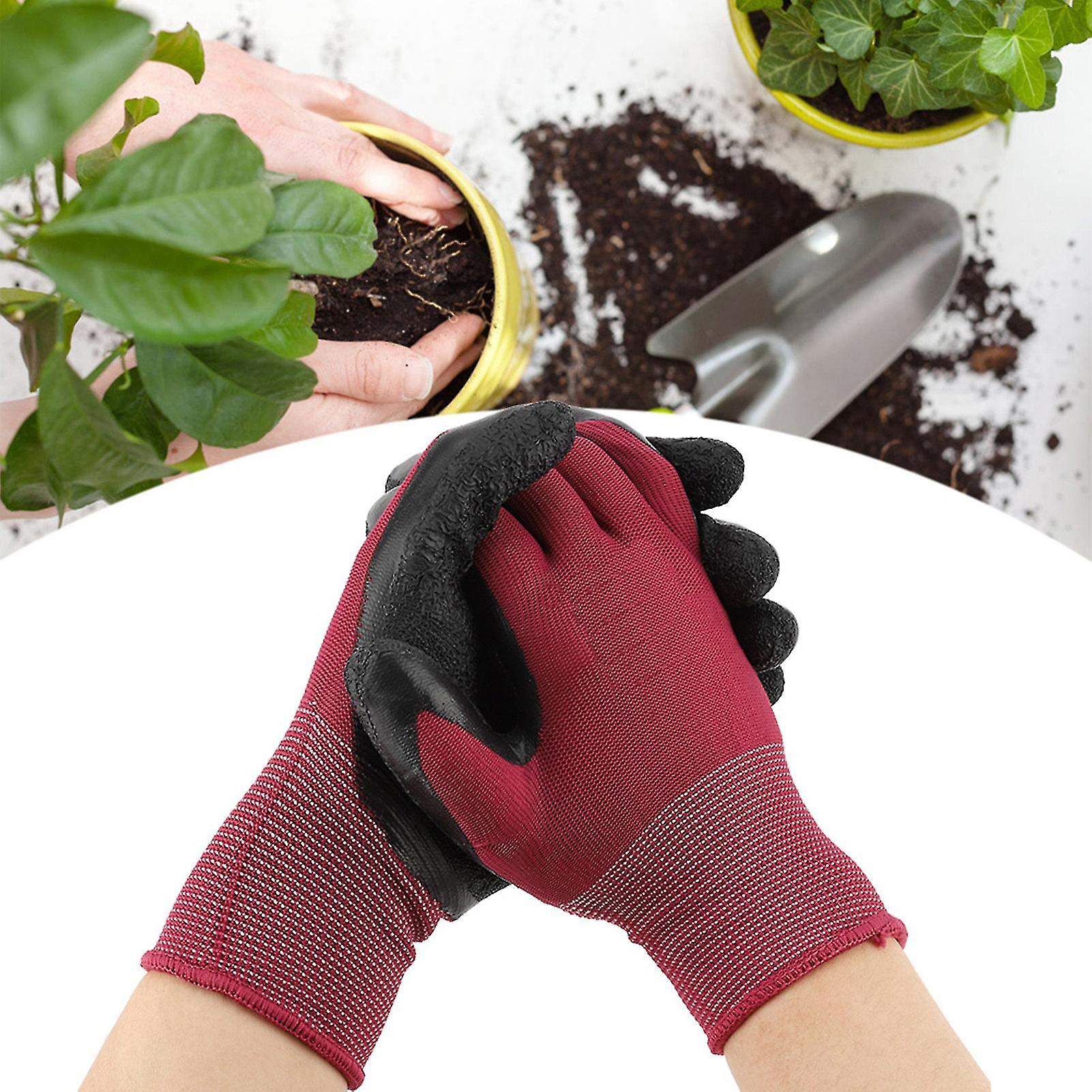 1Pair Non slip Nylon Labor Work Garden Gloves Handling Gloves