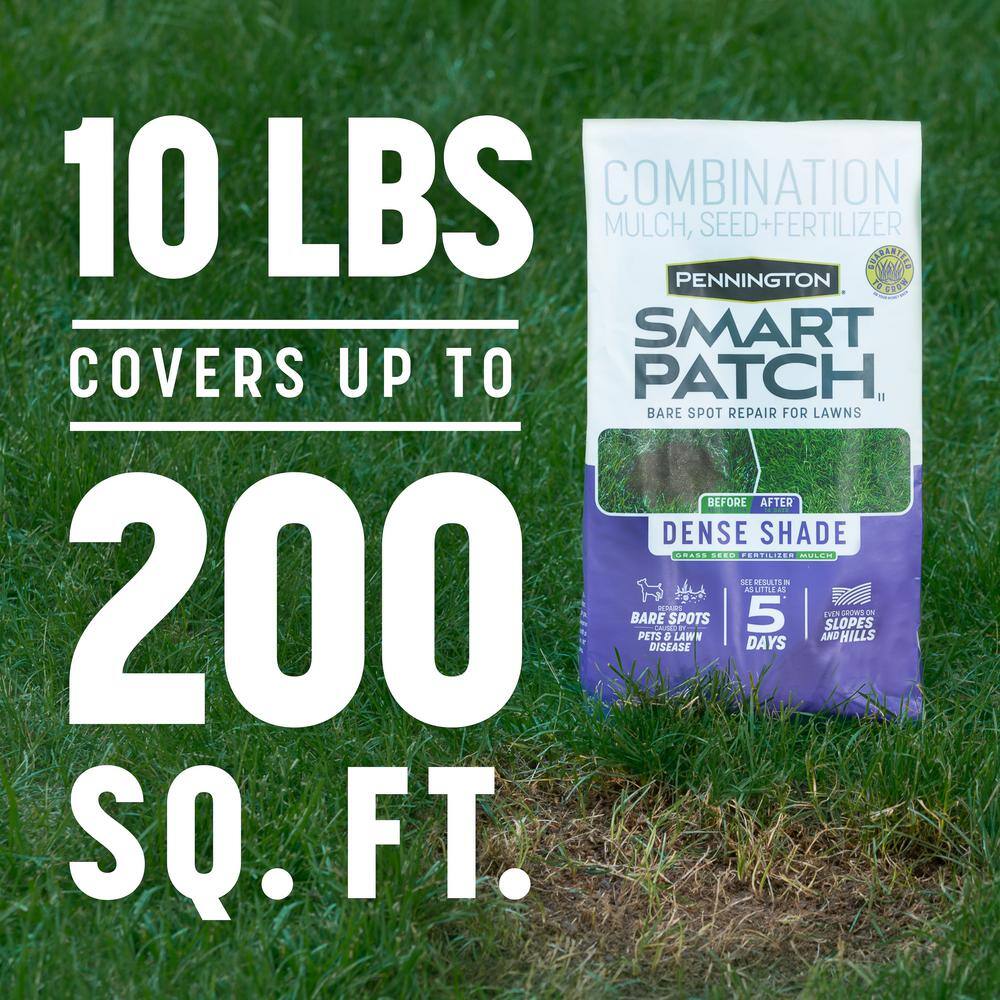 Pennington 10 lbs. Smart Patch Dense Shade Grass Seed with Mulch Fertilizer 100545666