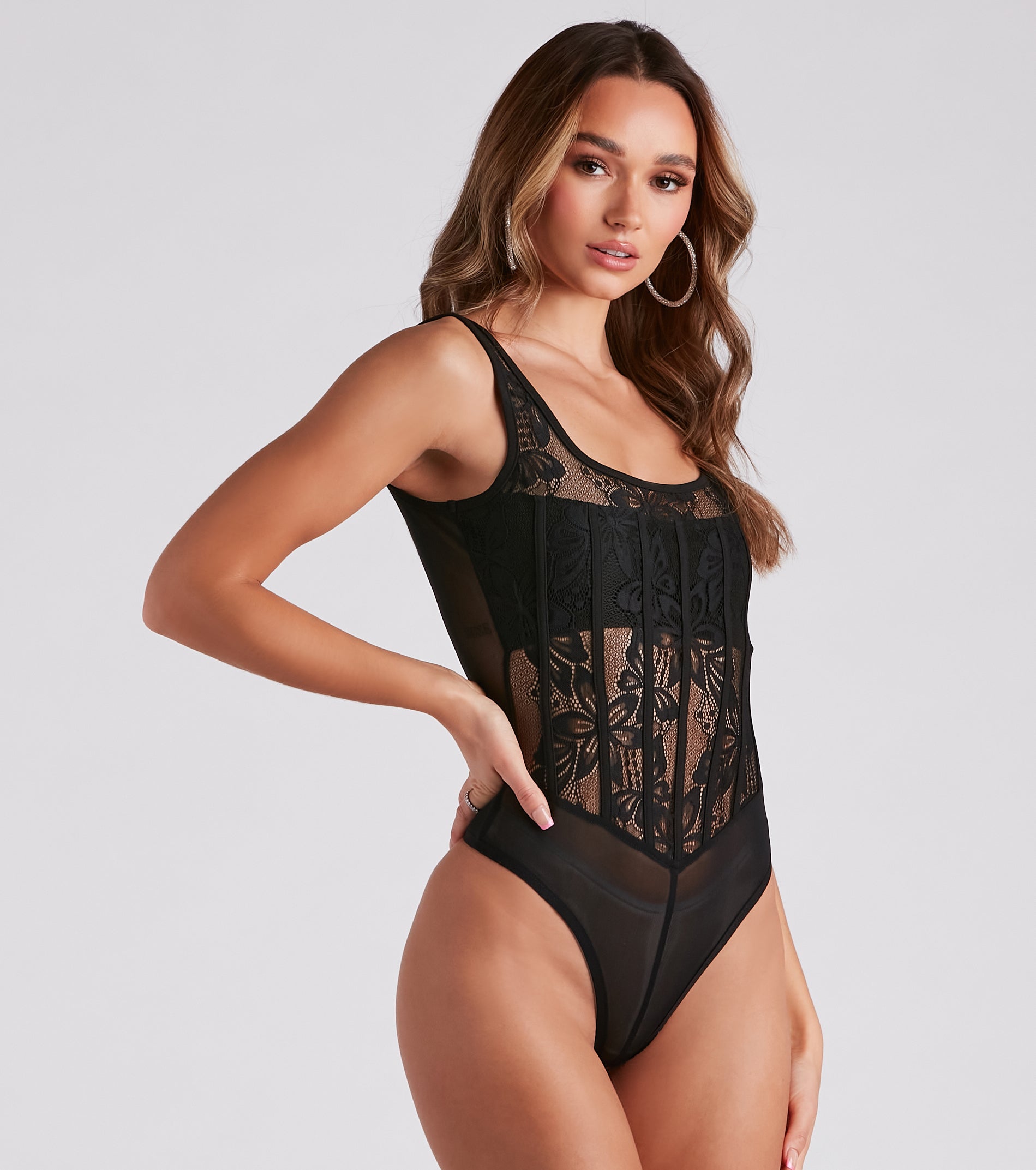 Art Of Lace Square Neck Bodysuit