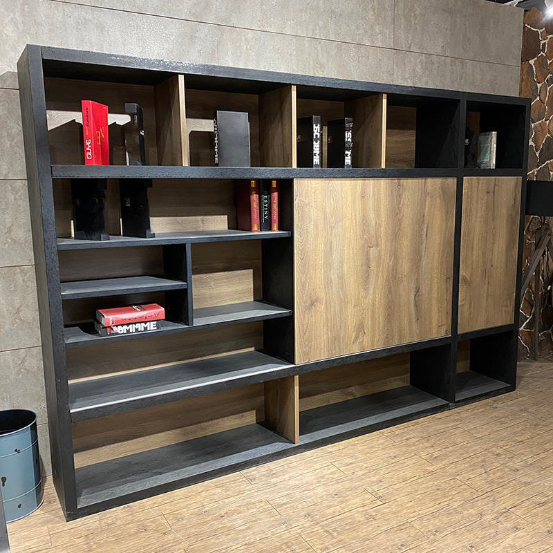 PHOENIX Display Wall Unit 3.0M - Warm Oak & Black