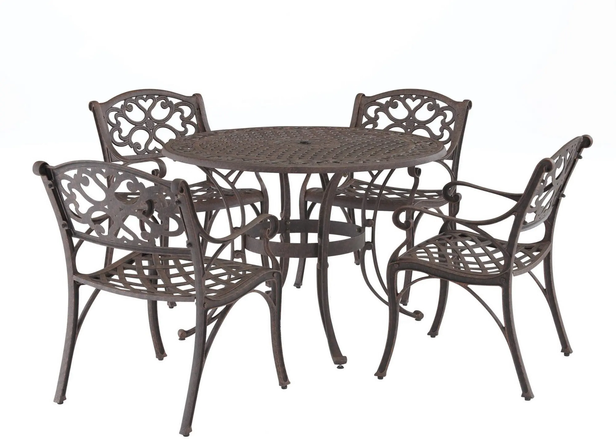 Sanibel 48 Bronze 5 Piece Outdoor Dining Set