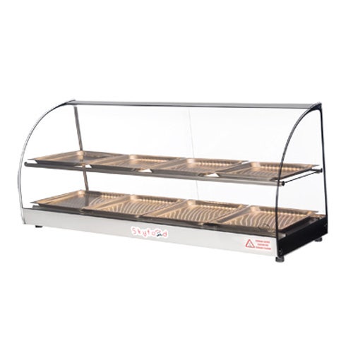 Skyfood FWD2-43-8P 43'' Food Warmer Display Case - Double Shelf - With Led Light