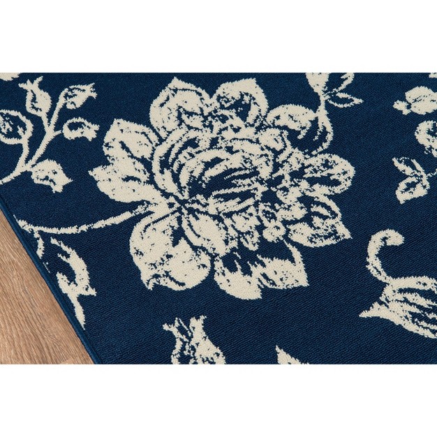 Baja Poet Accent Rug Navy Momeni