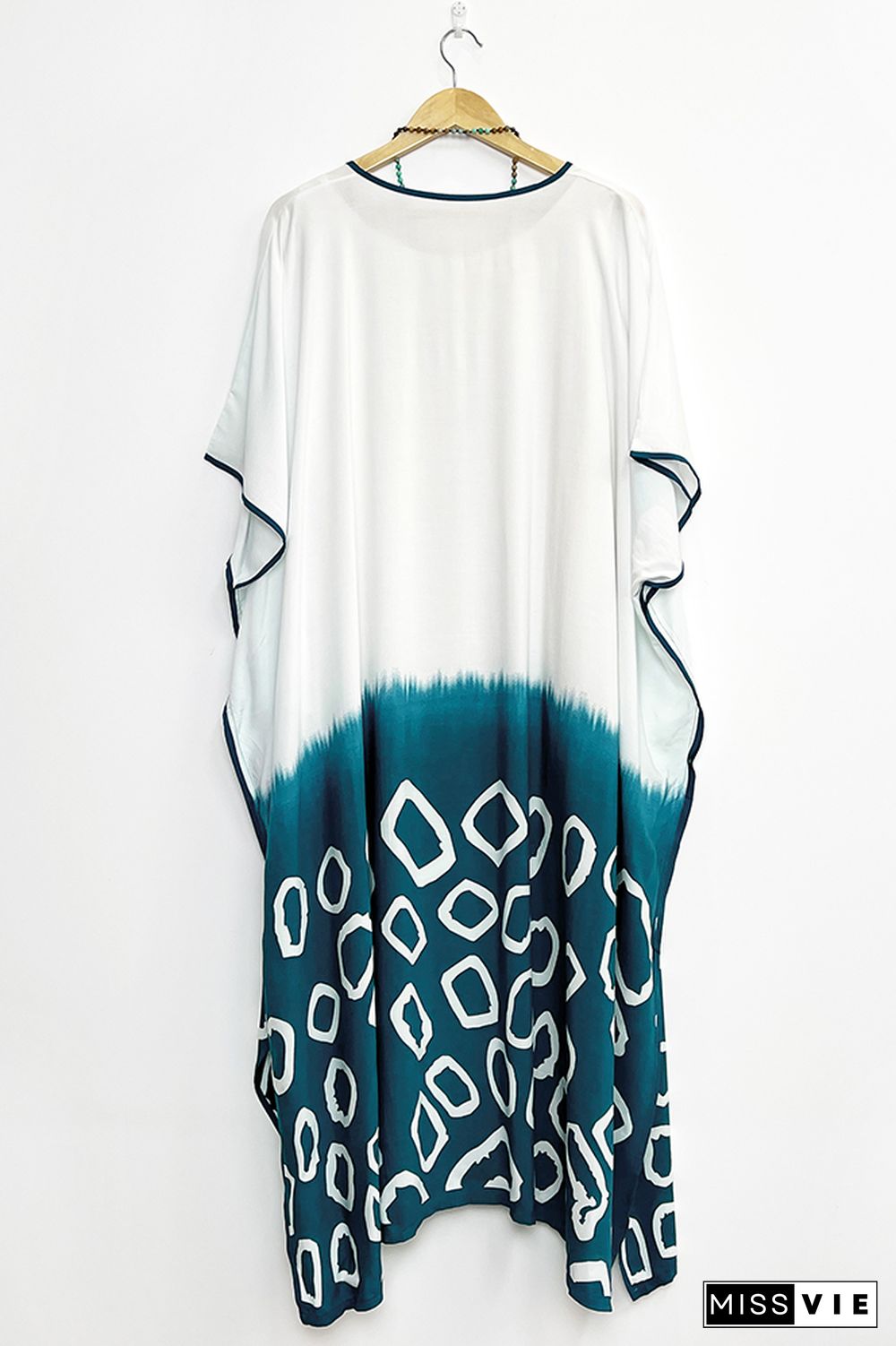 Colorblock Splicing Beach Dress Cover Up