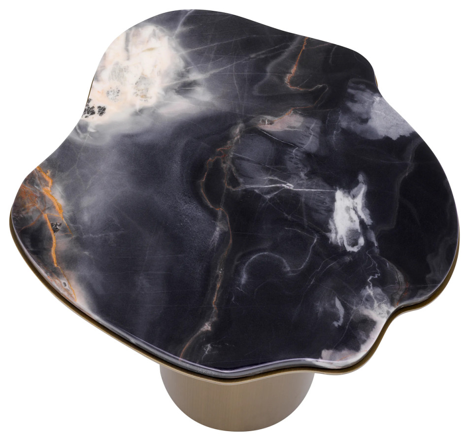 Free Form Marble Side Table  Eichholtz Shapiro   Contemporary   Side Tables And End Tables   by Oroa   Distinctive Furniture  Houzz