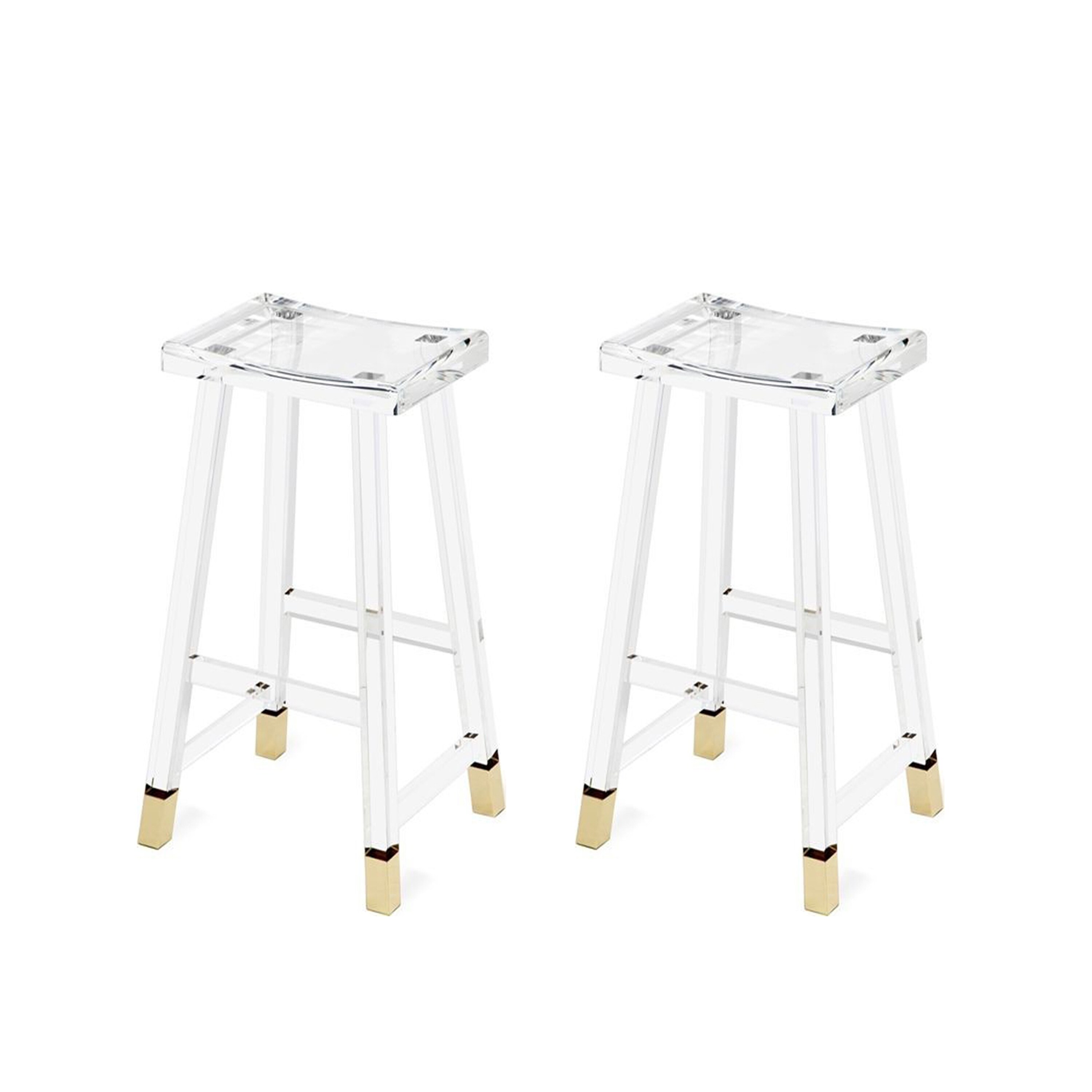 Belix Modern Acrylic Bar Stools - 26